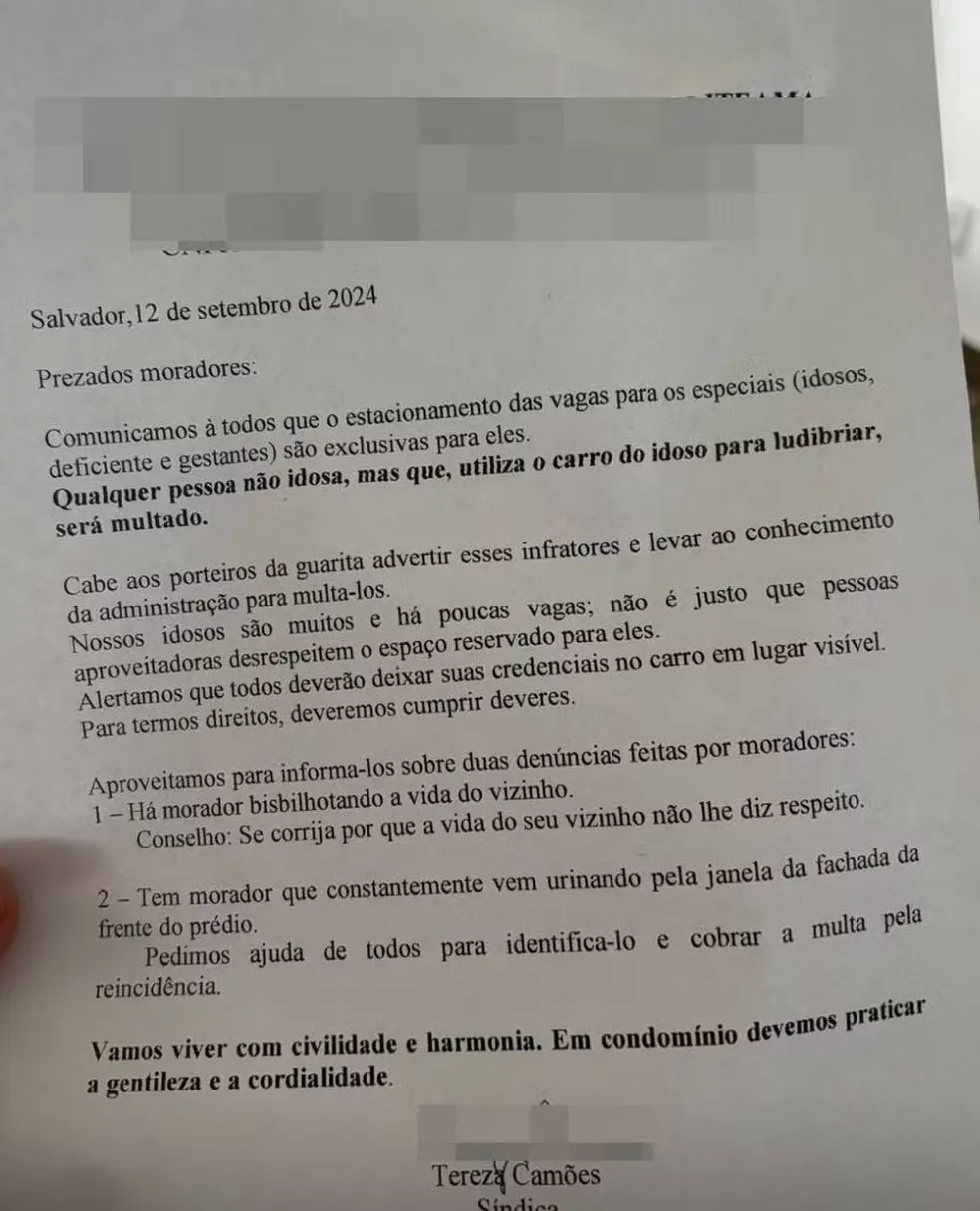 Imagem ilustrativa da imagem 'Vuco-vuco' barulhento de casal faz síndica emitir comunicado em Salvador