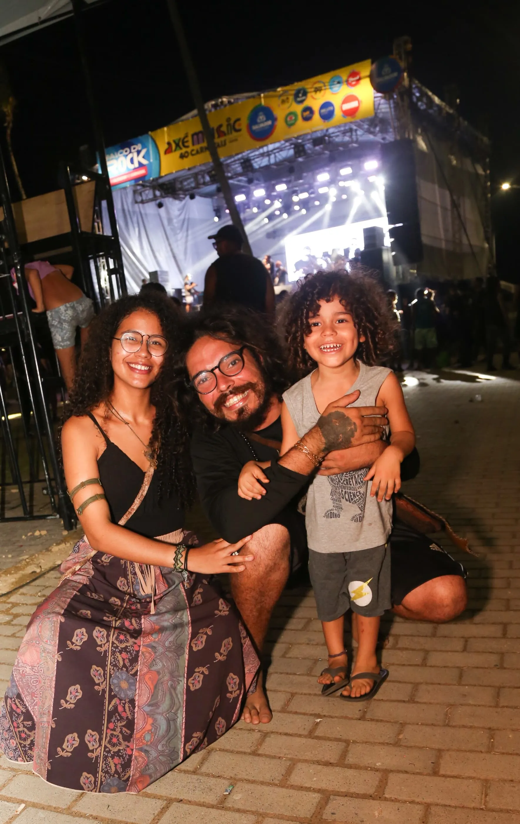 A maioria das pessoas que optaram por "morar" no festival estavam em grupo