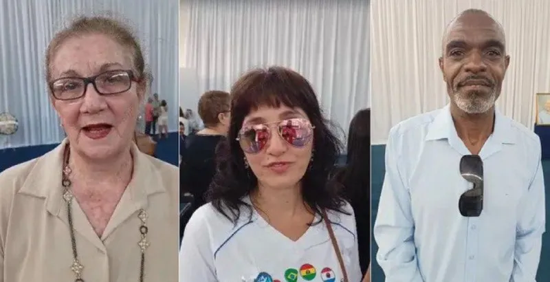 Solange Seixas, Maria da Conceição e Edmilson Pereira