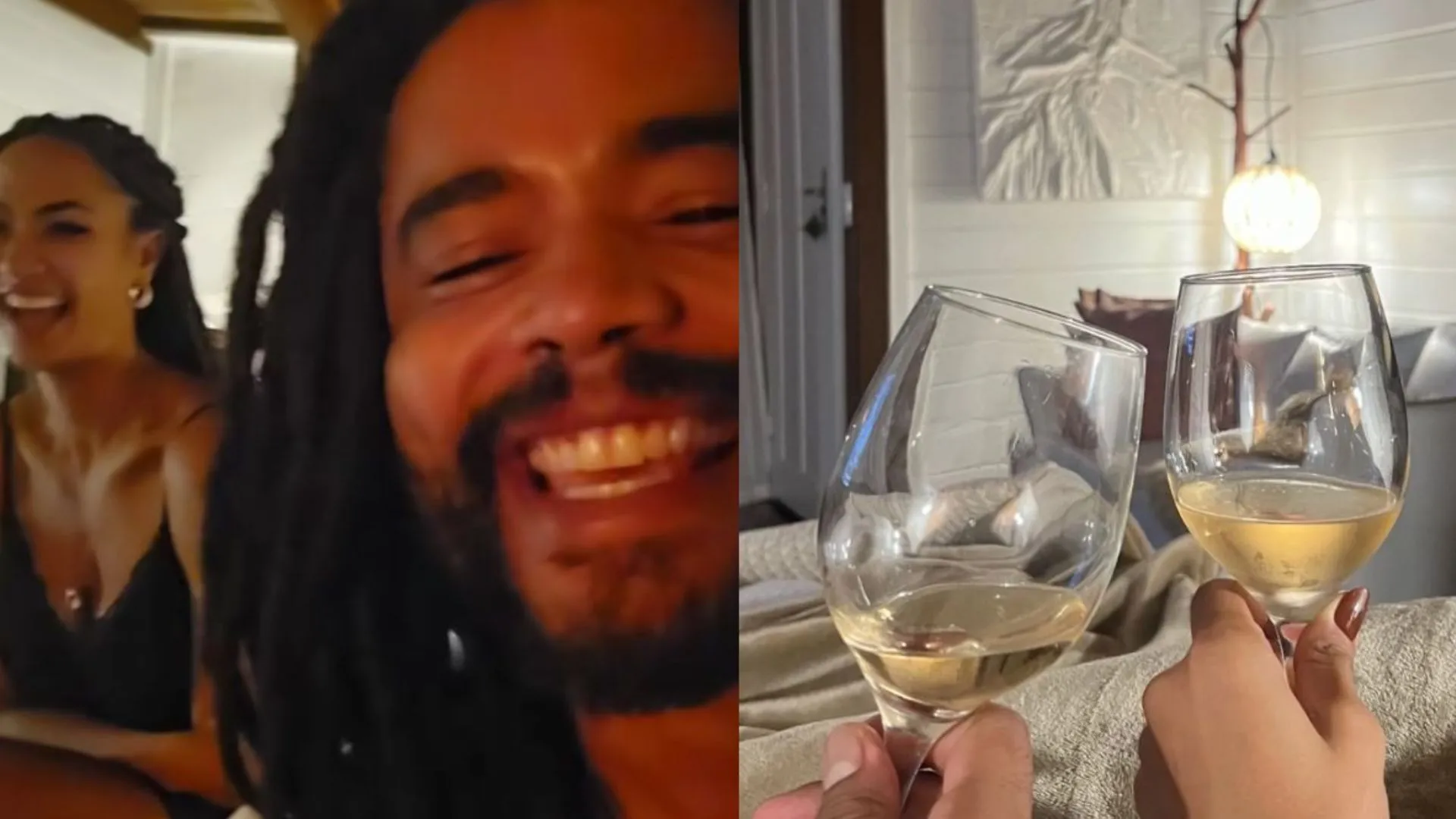 Aline e Diogo fizeram viagem romântica