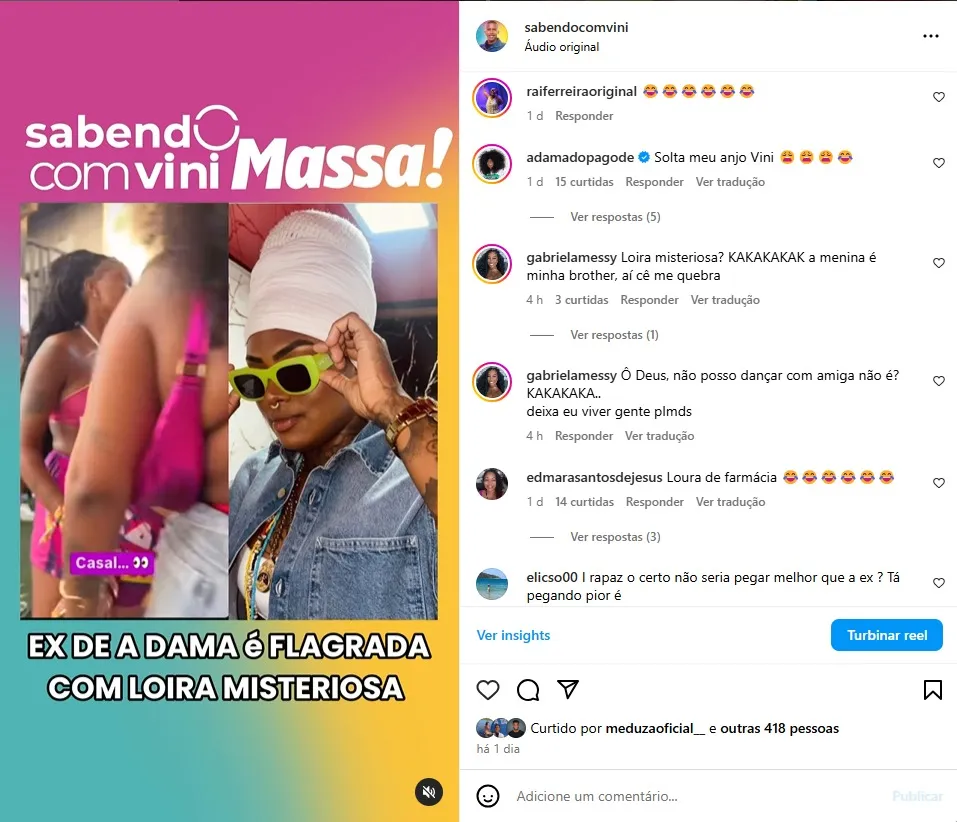 Gabriela Messy comenta sobre flagra com loira misteriosa