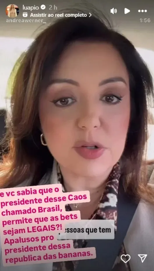 Imagem ilustrativa da imagem Bafafá entre Luana Piovani e Zé Felipe sobra até para Lula