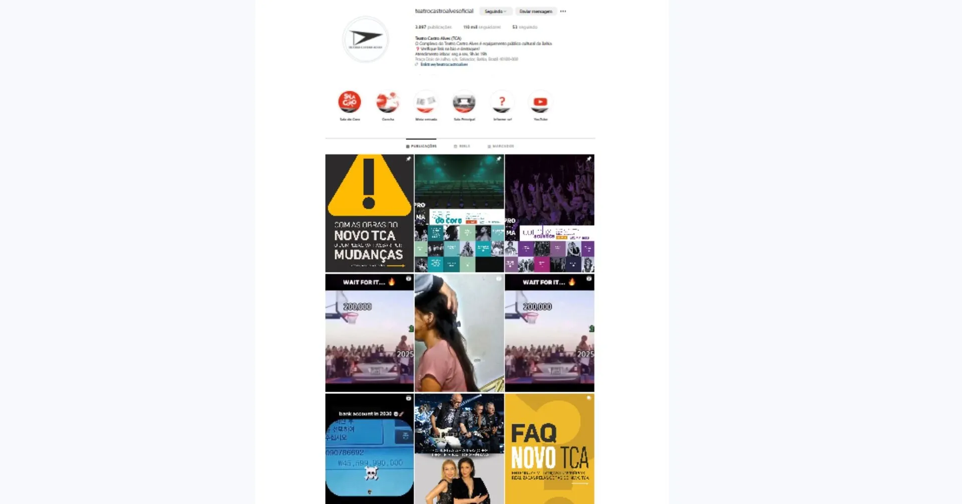 Antes de ser desativado, o perfil estava repleto de postagens dos criminosos