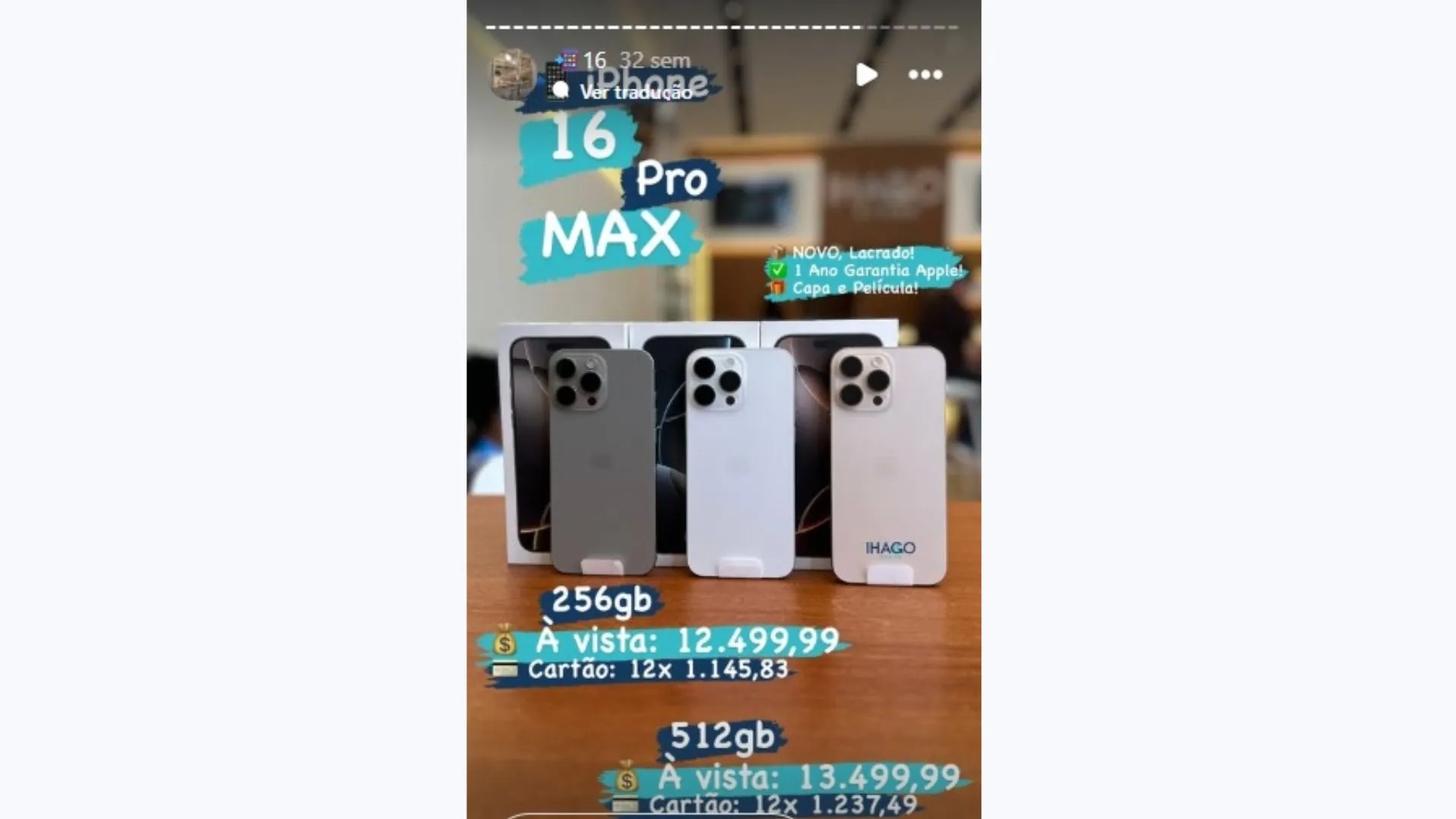 Celular que Cristian Bell deu à Ana Carla custa mais de R$ 12 mil