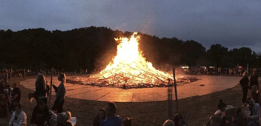 Sankthans, uma festa religiosa em memória de João Batista, Noruega