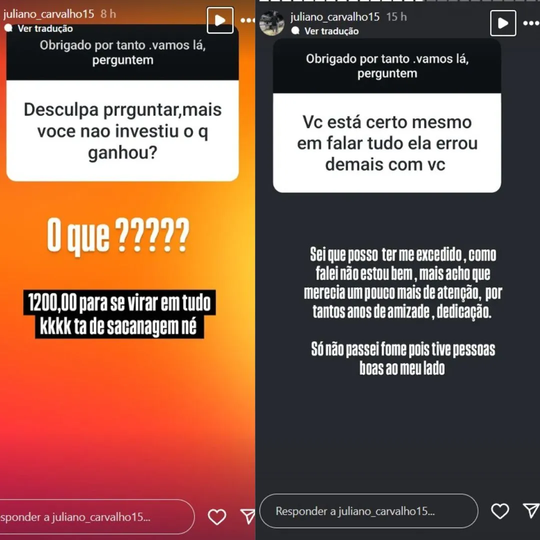 Imagem ilustrativa da imagem Ex-caseiro de Gracyanne revela 'mixaria' de salário e cita até fome