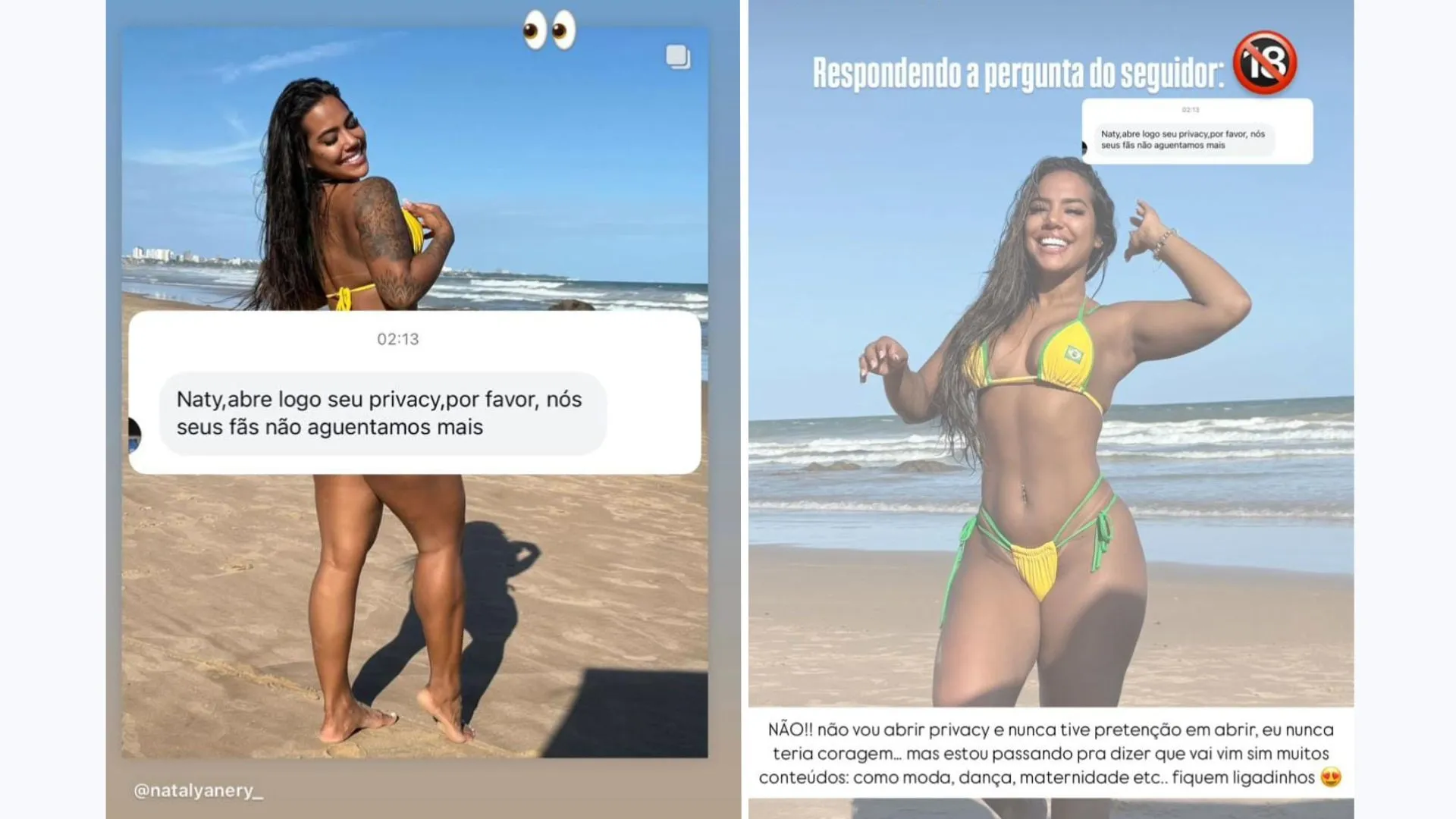 Imagem ilustrativa da imagem Ex de Oh Polêmico, Natalya Nery revela se irá postar conteúdo adulto