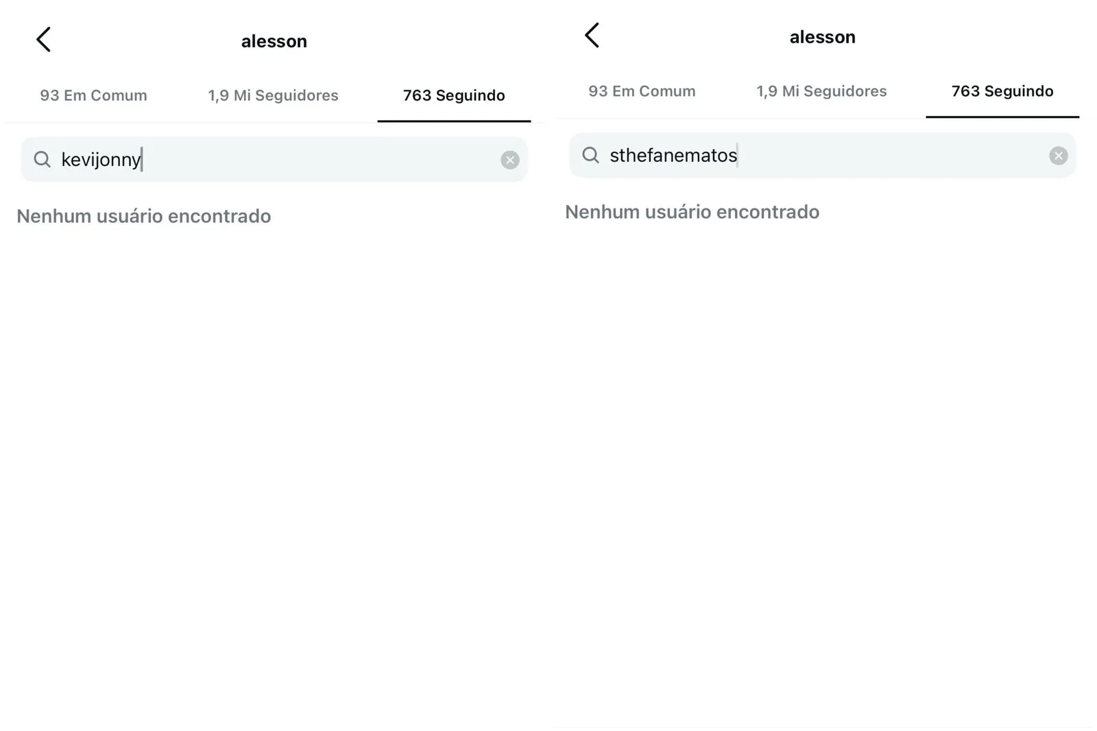 Alesson dá unfollow em Sthe Matos e Kevi Jonny