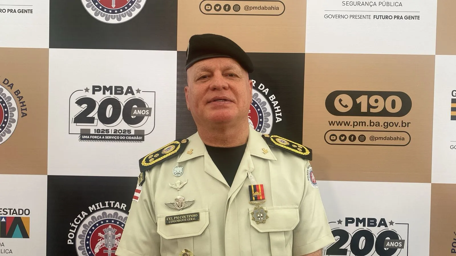 Coronel do comando-geral da Polícia Militar da Bahia (PMBA), Paulo Coutinho