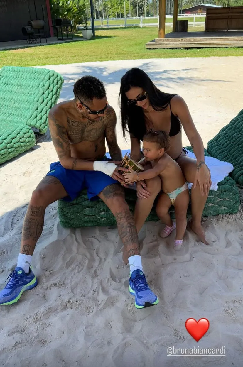 Neymar, Mavie e Bruna Biancardi