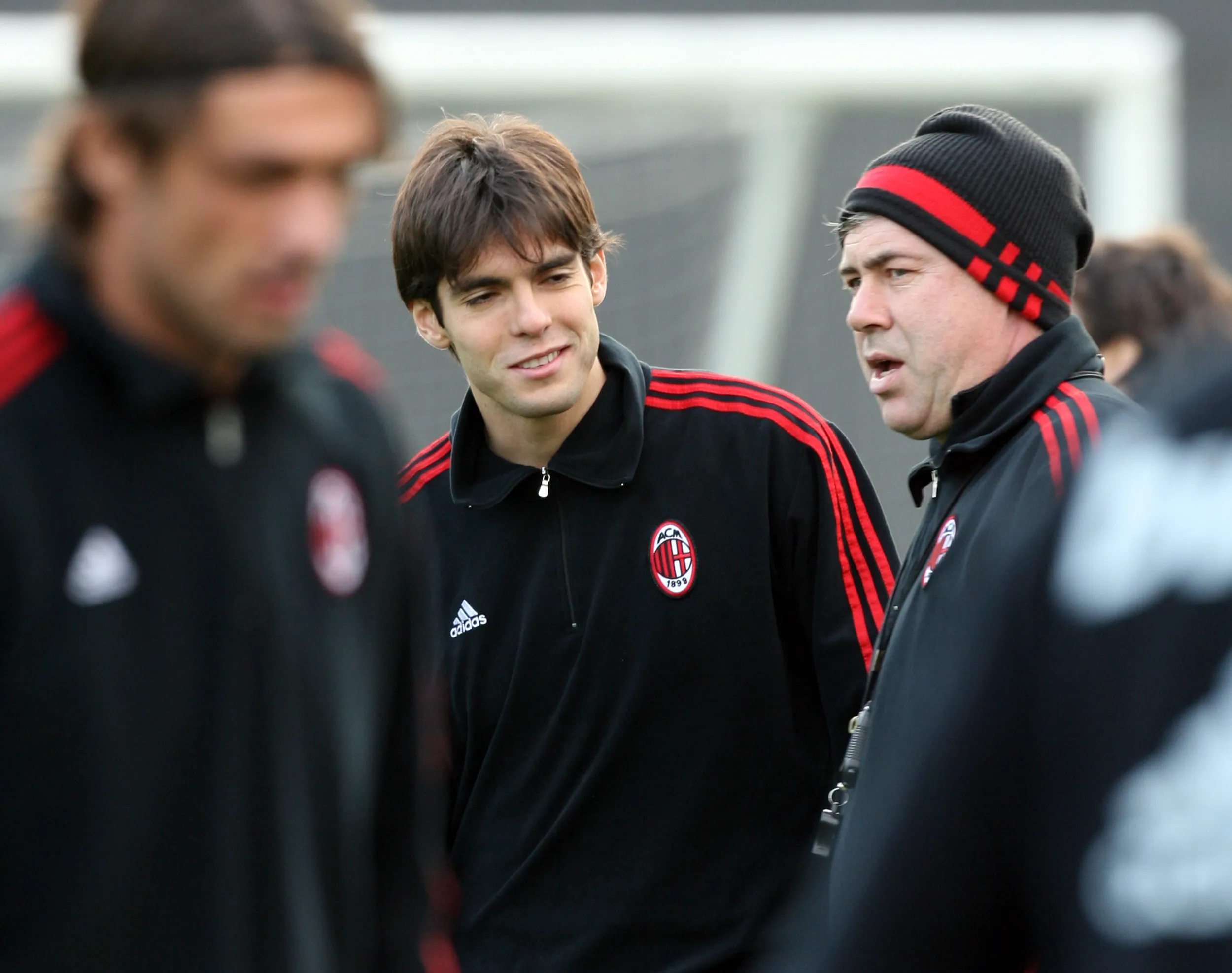 Kaká e Carlo Ancelotti em 2007