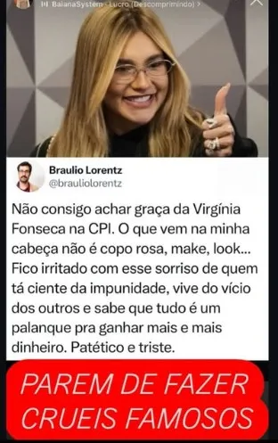 Imagem ilustrativa da imagem Sem papas: Luana Piovani detona Virginia Fonseca e rebate Zé Felipe