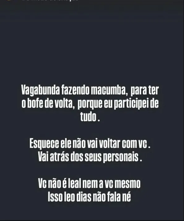 Imagem ilustrativa da imagem Tudo para voltar? Ex-caseiro revela macumba de Gracyanne para Belo