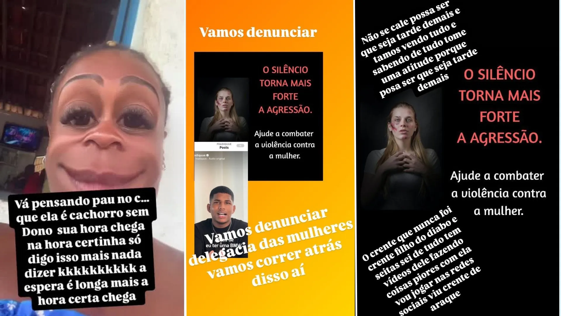 Imagem ilustrativa da imagem Vídeo: blogueira que diz ter apanhado do marido culpa a mãe por brigas