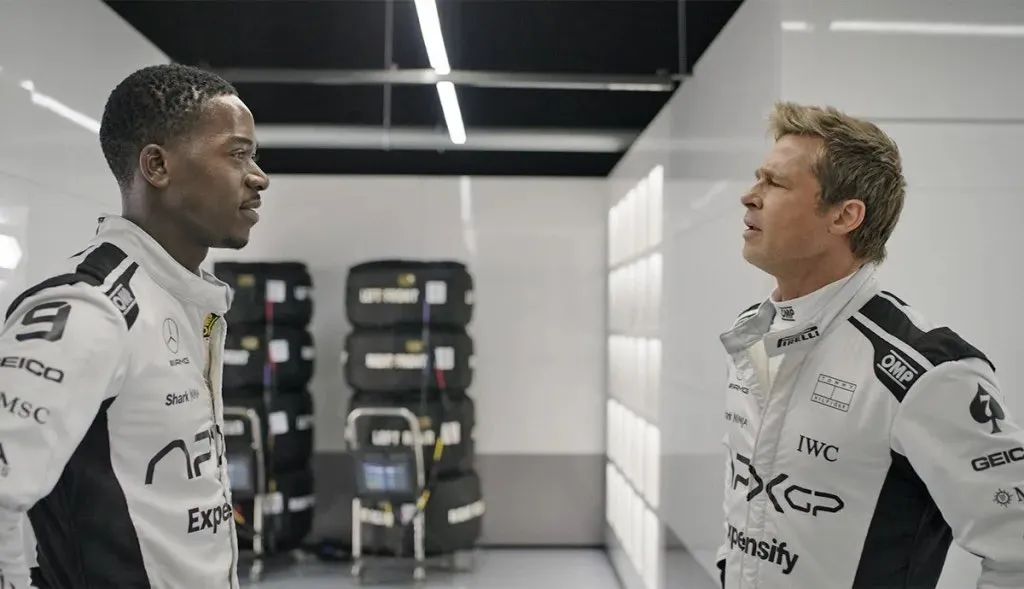 Brad Pitt e Damson Idris em 'F1'
