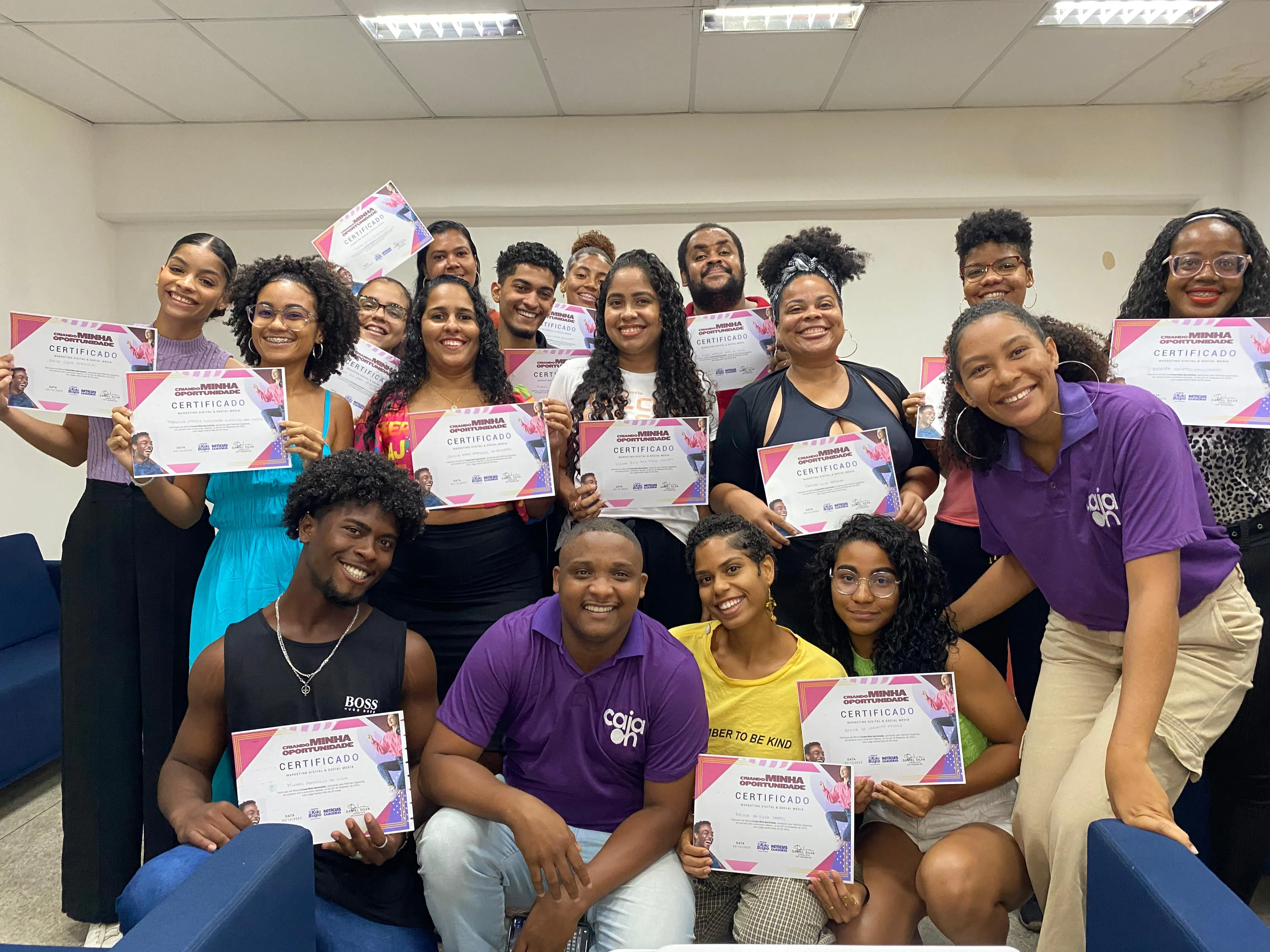 Alunos de edições passadas da oficina