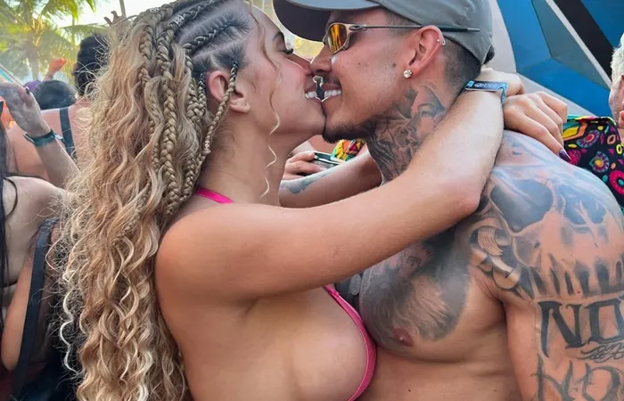 Miss Bumbum Larissa Sumpani e Victor Prado são criadores de conteúdo adulto