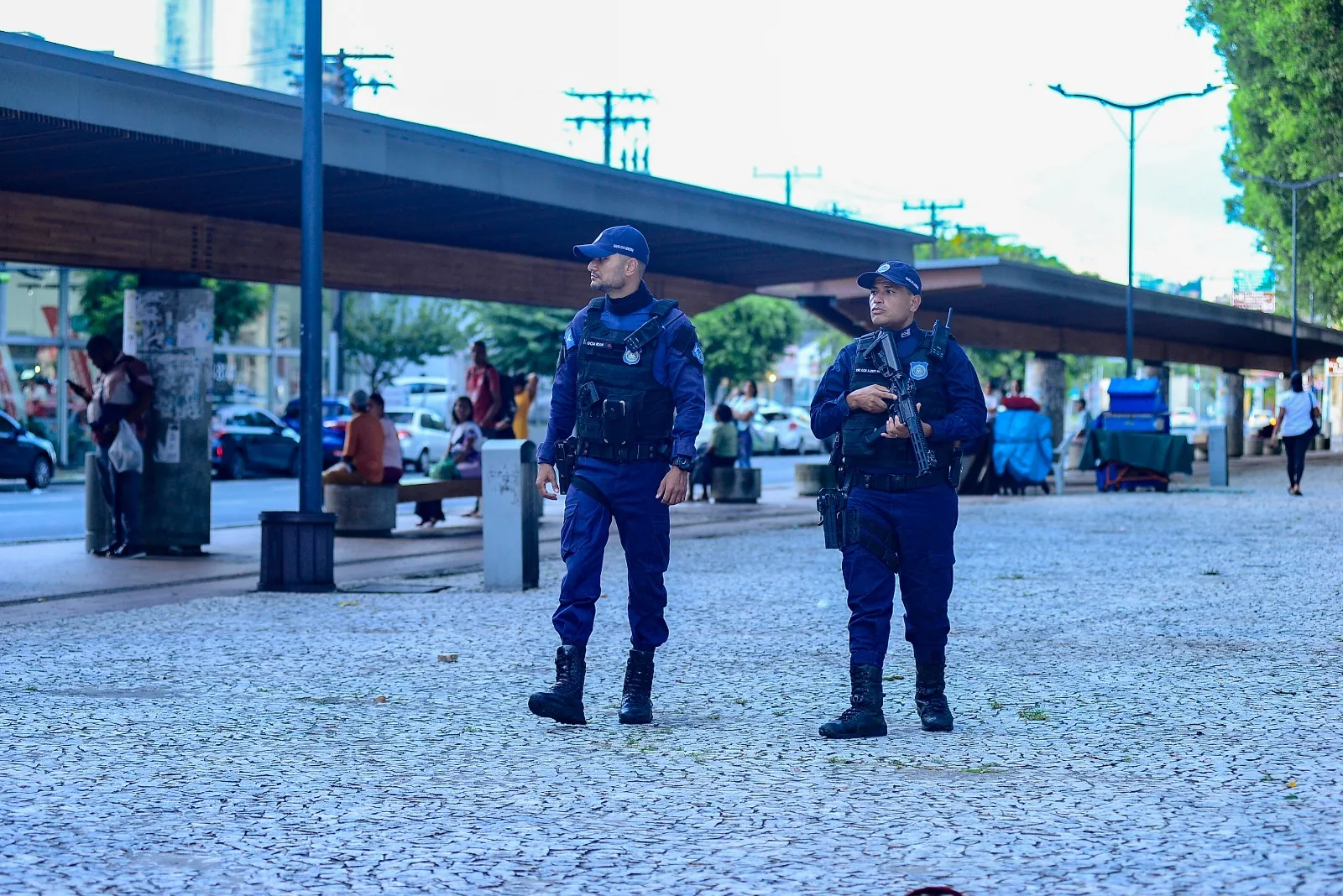 Agentes da GCM em patrulha