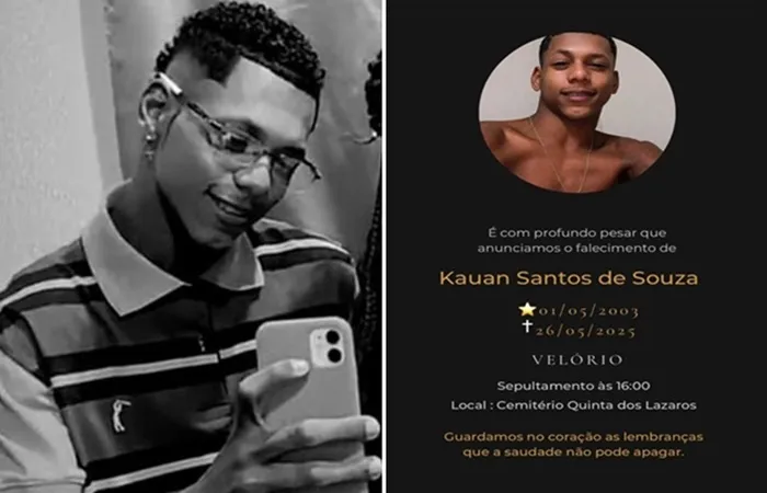 Velório do jovem aconteceu no Cemitério Quinta dos Lazaros