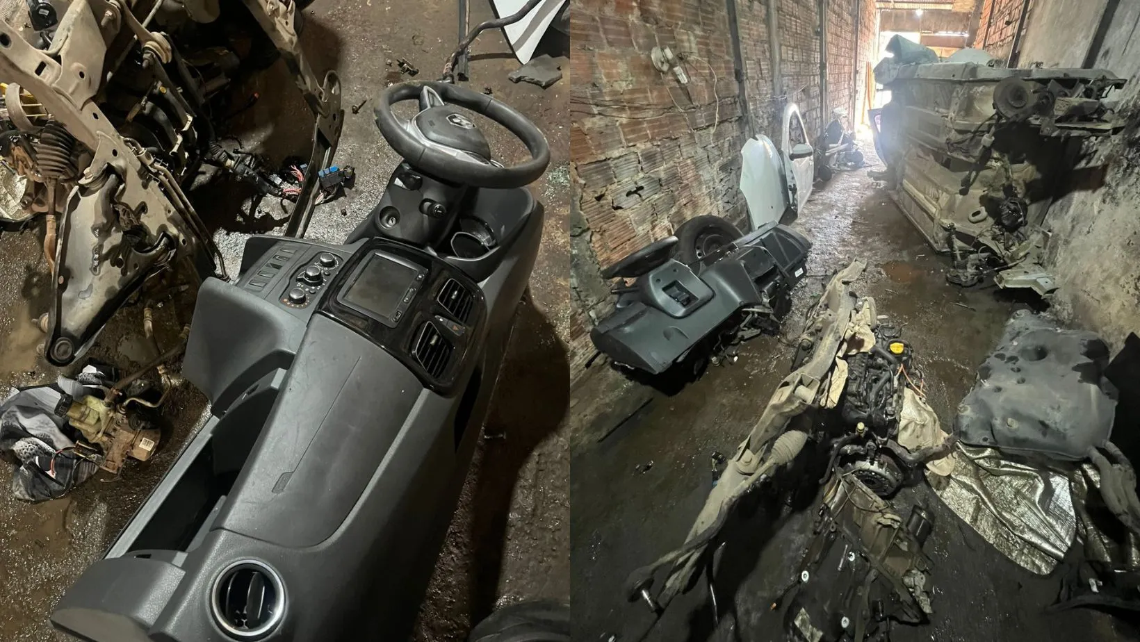 Carros e peças roubadas foram encontradas no local