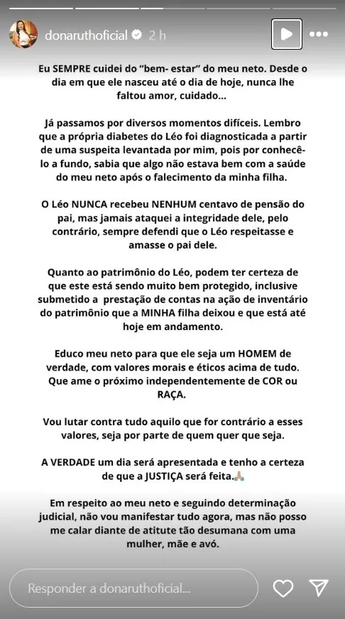 Imagem ilustrativa da imagem Mãe de Marília Mendonça abre o jogo sobre guarda do neto Léo