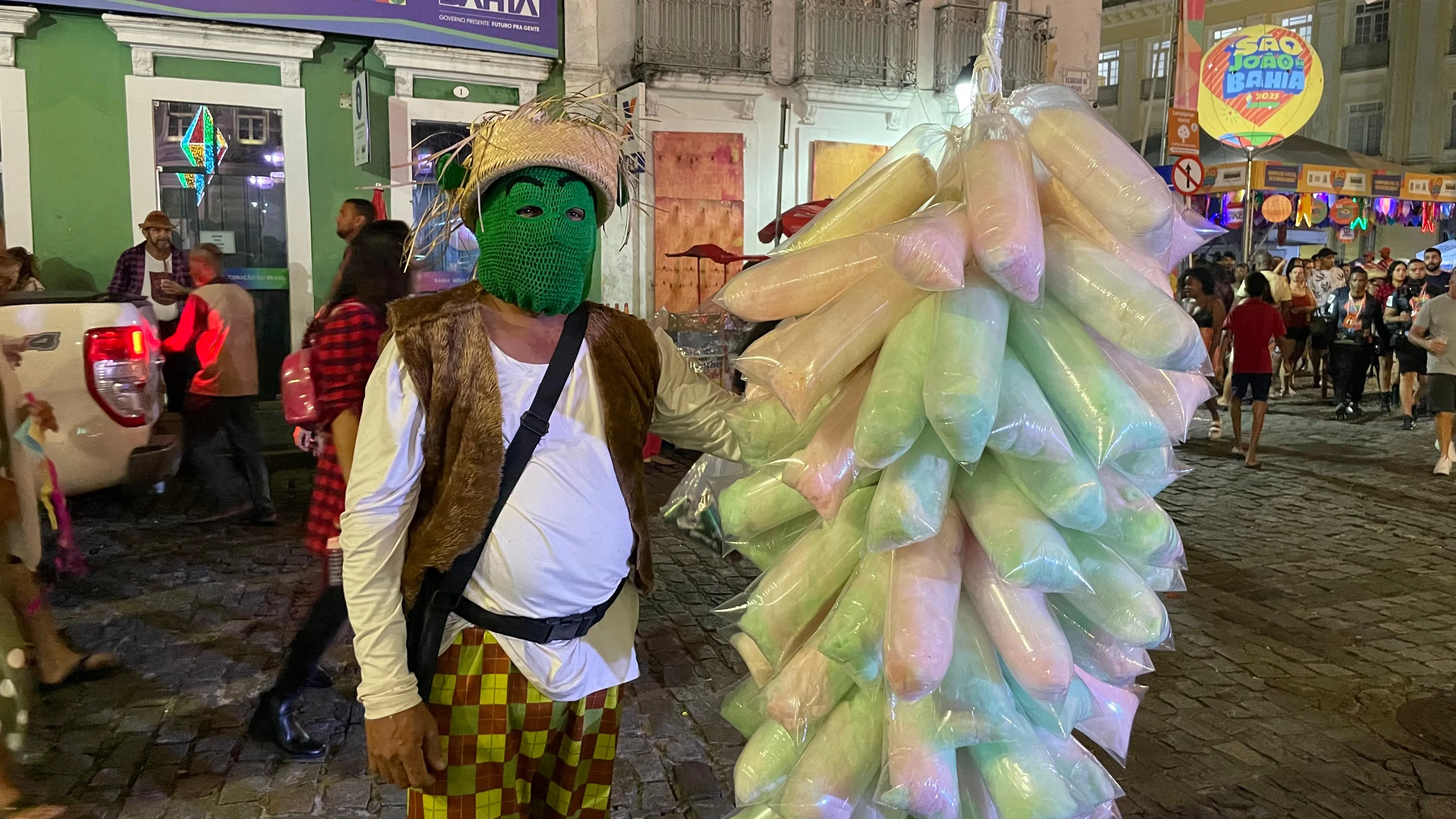 Josenilton, vendedor de algodão doce