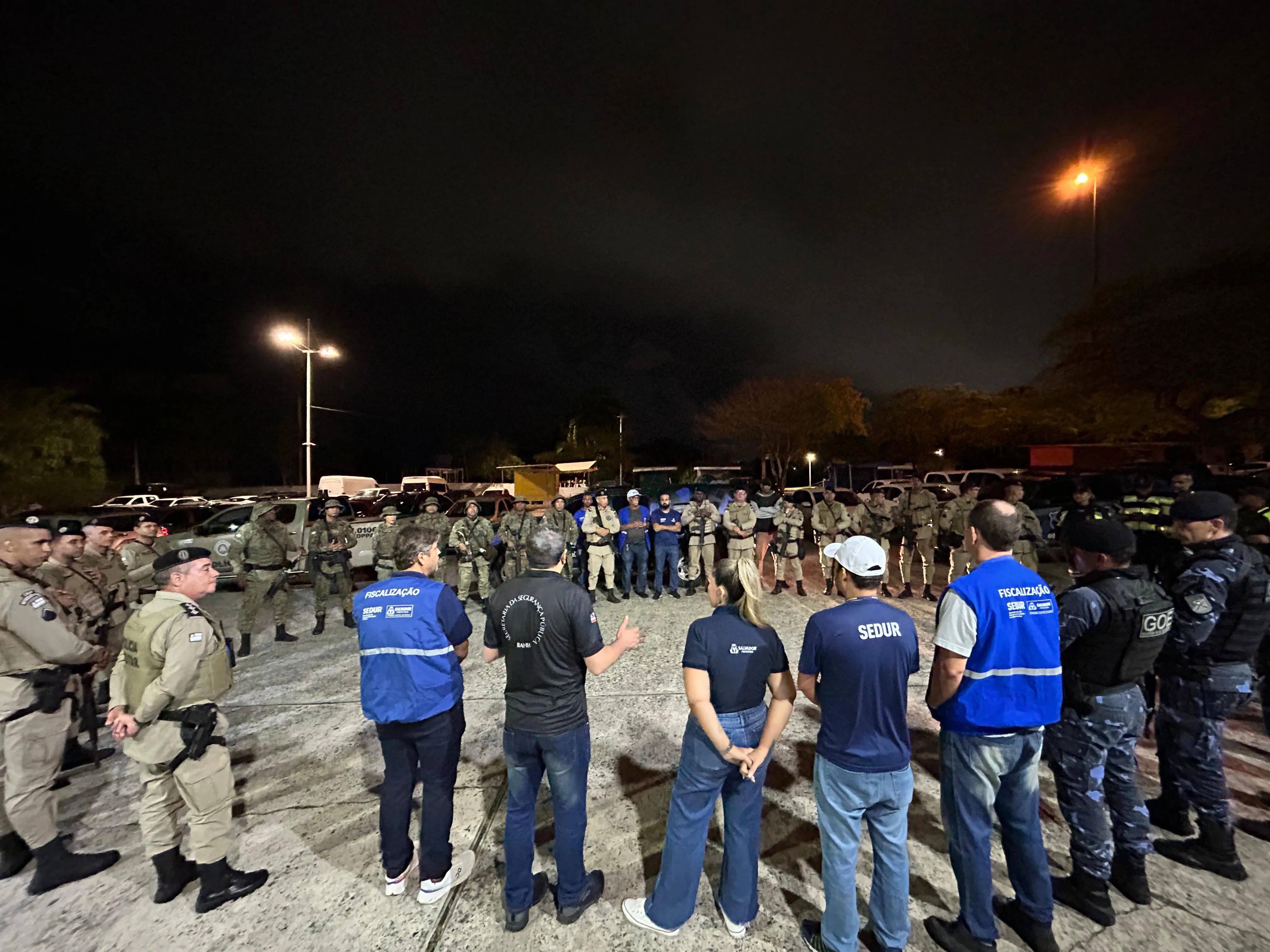 A ação contou com várias frentes da Segurança Pública