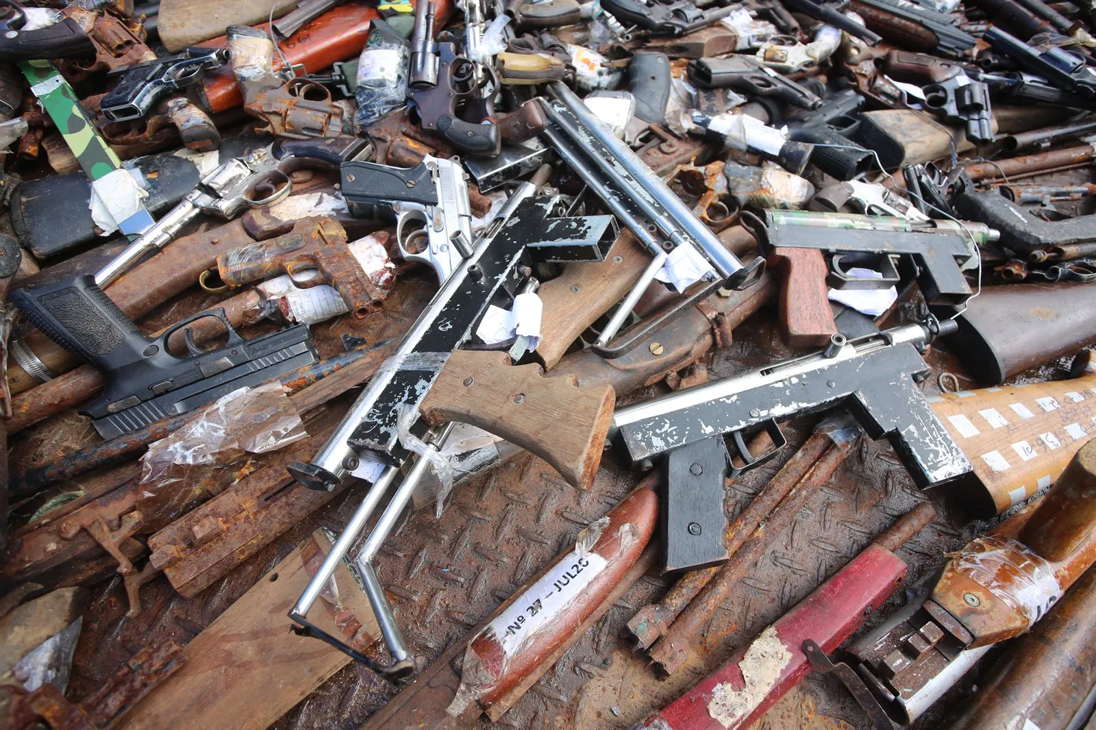 Armas foram apreendidas ao logo do estado baiano