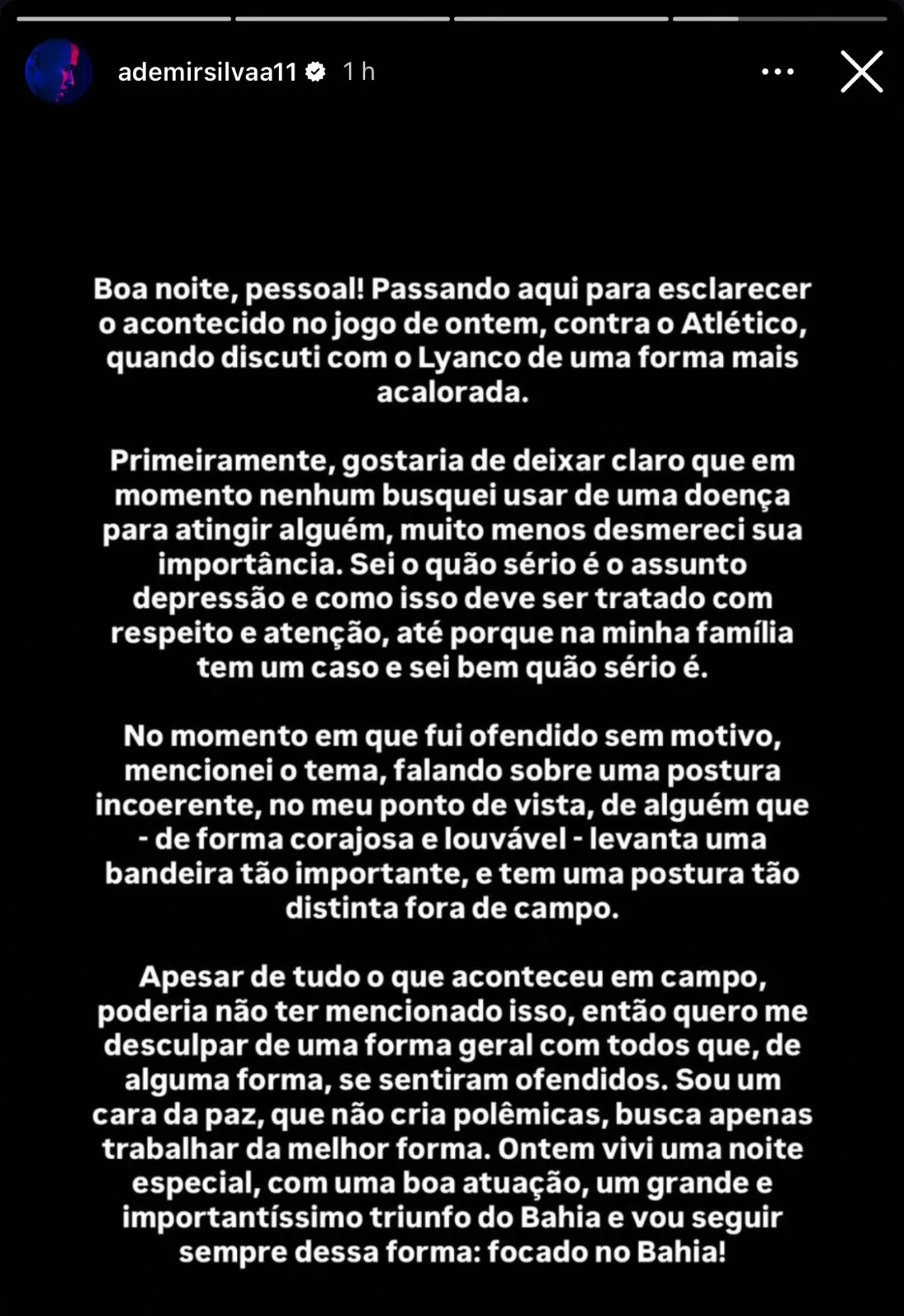 Pronunciamento de Ademir