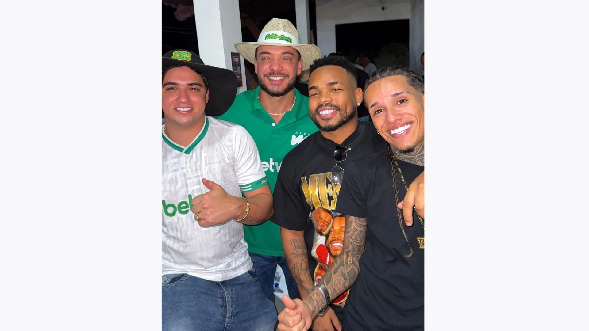 Imagem ilustrativa da imagem Amuleto? Cristian Bell revela que usa roupa com rosto de Amendoim