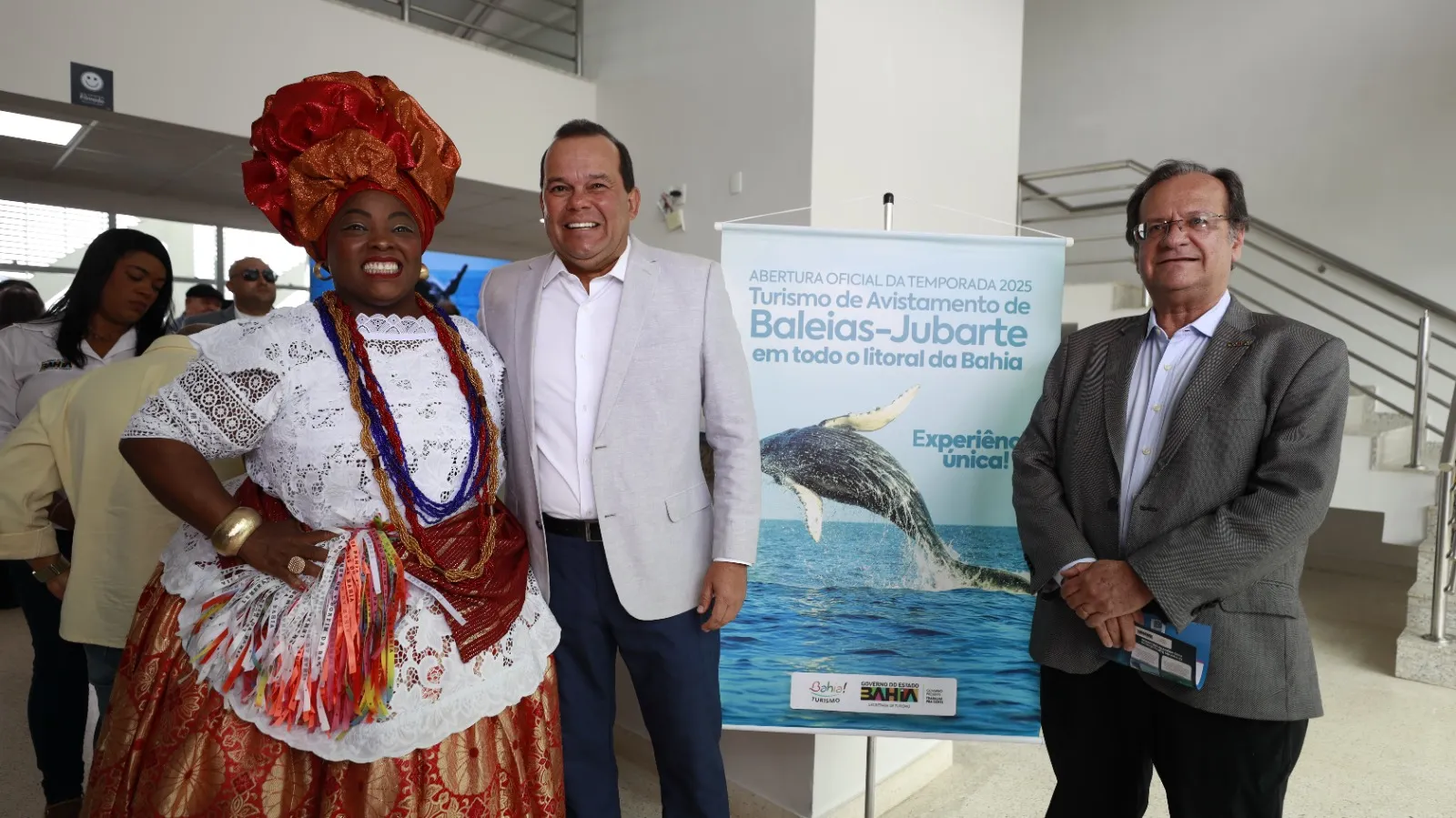 Geraldo Júnior, vice-governador, e o secretário estadual de Turismo, Maurício Bacelar