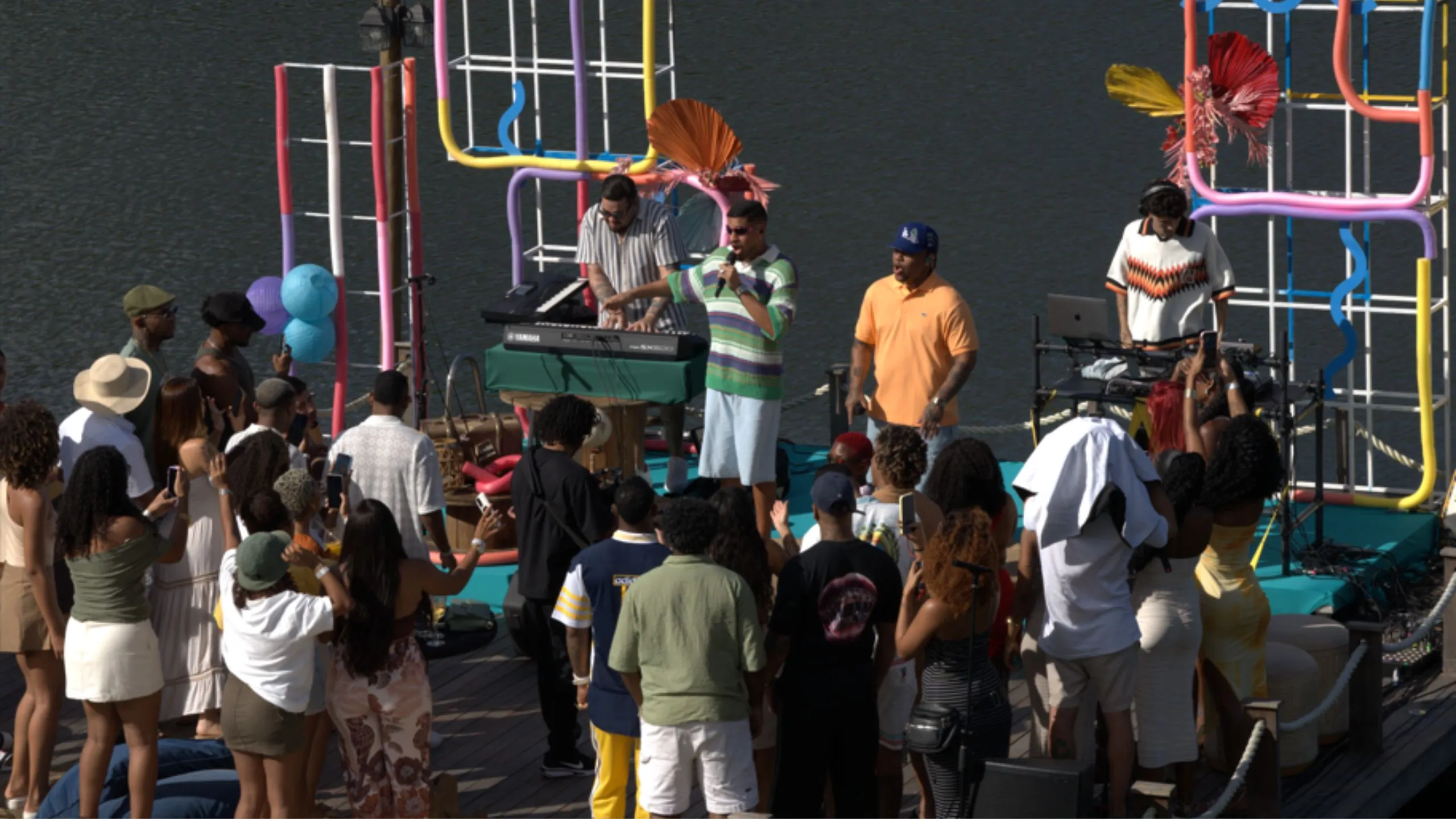 Gravação do audiovisual do EP 'De Férias com Eles'