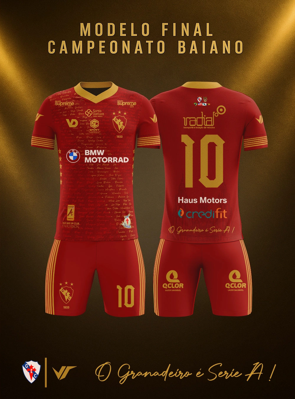 Imagem ilustrativa da imagem Galícia lança camisa inspirada na Espanha para finais da Série B