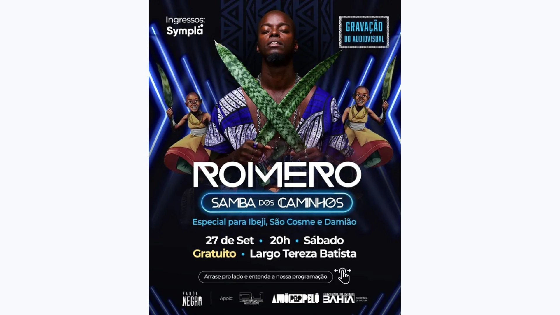 Imagem ilustrativa da imagem Agenda Cultural: Salvador terá 'finde' com carurus, sambas e festivais