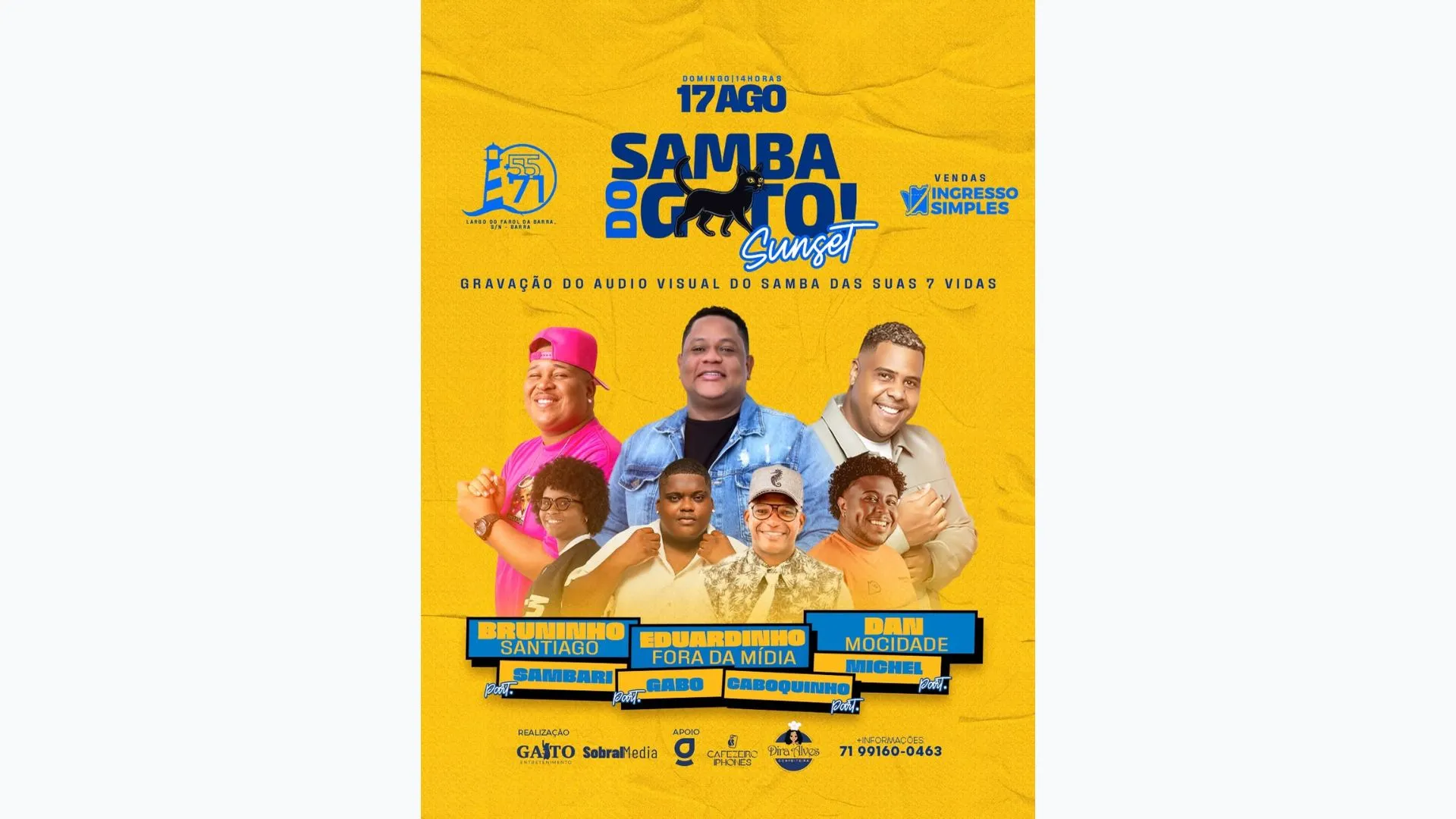 Imagem ilustrativa da imagem Agenda Cultural: arrocha, rock, samba e axé tomam conta de Salvador