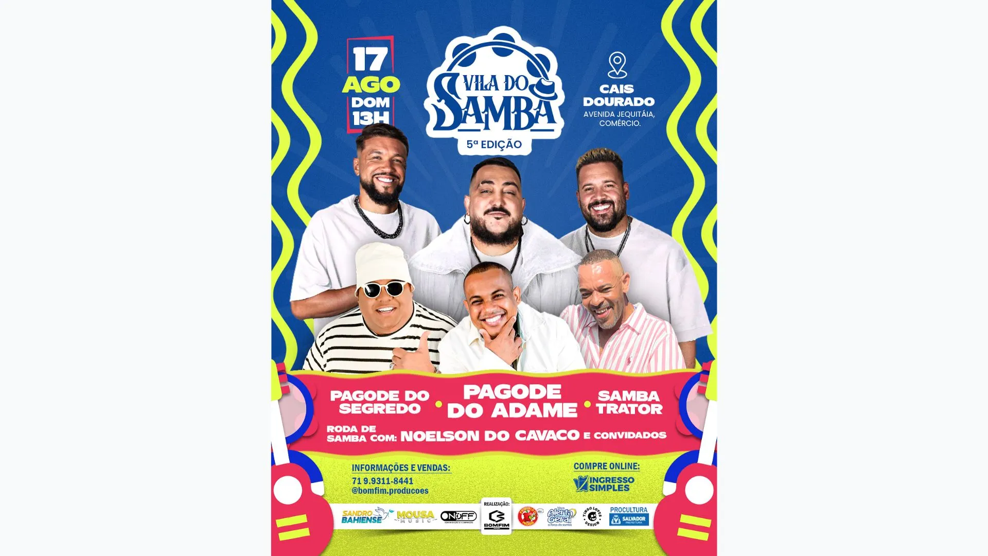 Imagem ilustrativa da imagem Agenda Cultural: arrocha, rock, samba e axé tomam conta de Salvador