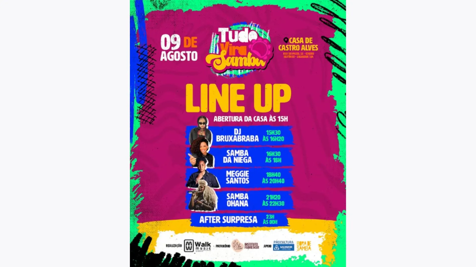 Imagem ilustrativa da imagem Agenda: Salvador terá Flipelô, Samba do São Lázaro e muito mais