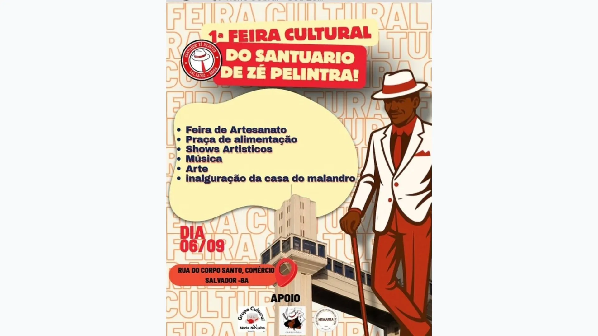 Imagem ilustrativa da imagem Agenda cultural: Salvador inicia setembro com eventos diversos