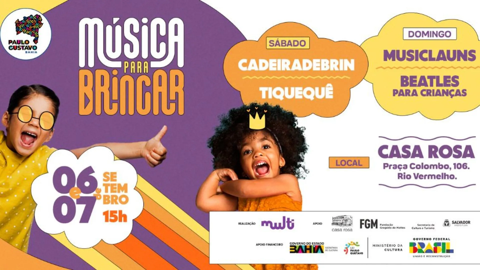 Imagem ilustrativa da imagem Agenda cultural: Salvador inicia setembro com eventos diversos