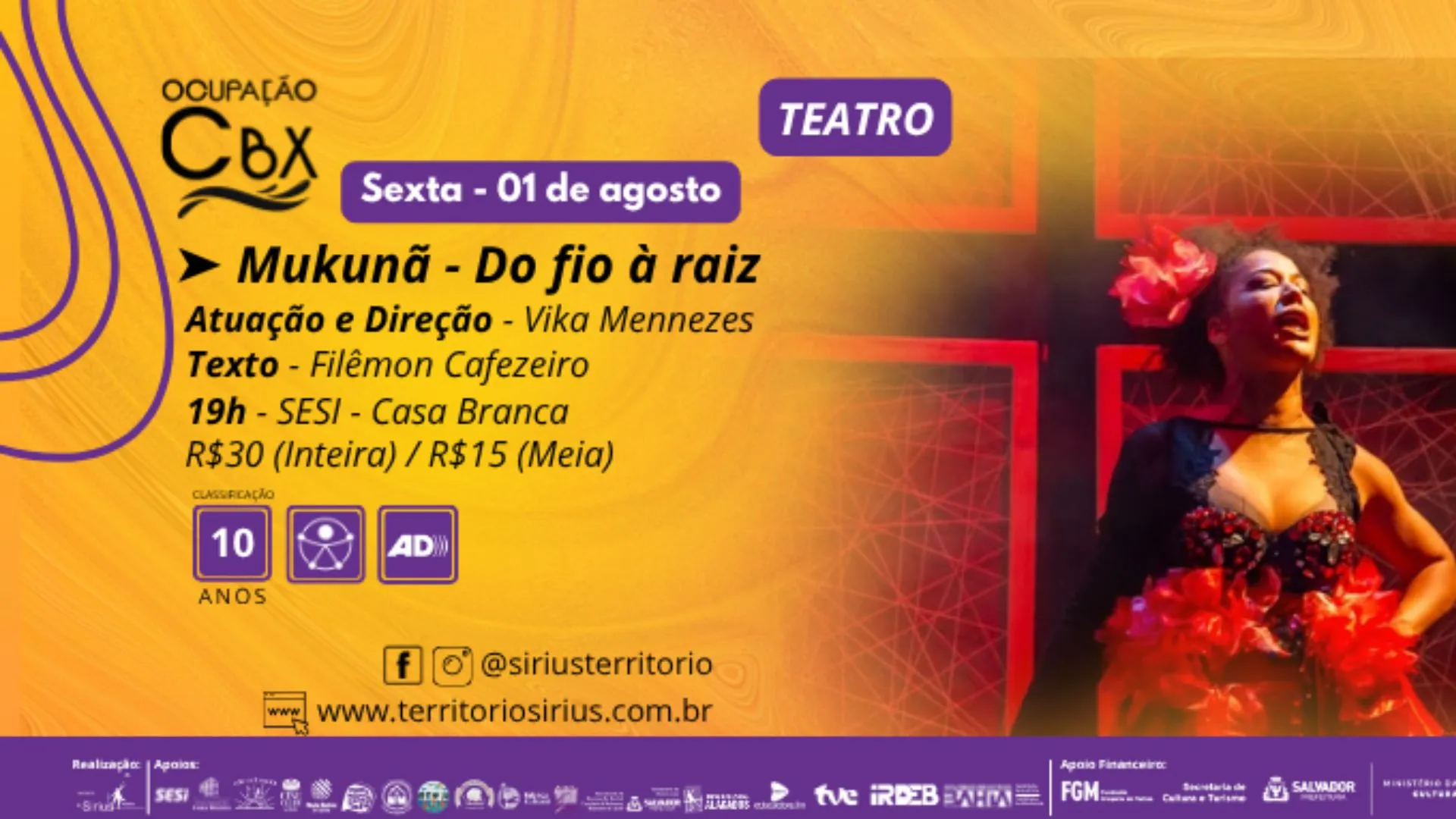 Imagem ilustrativa da imagem Agenda cultural: saiba o que vai rolar no fim de semana em Salvador
