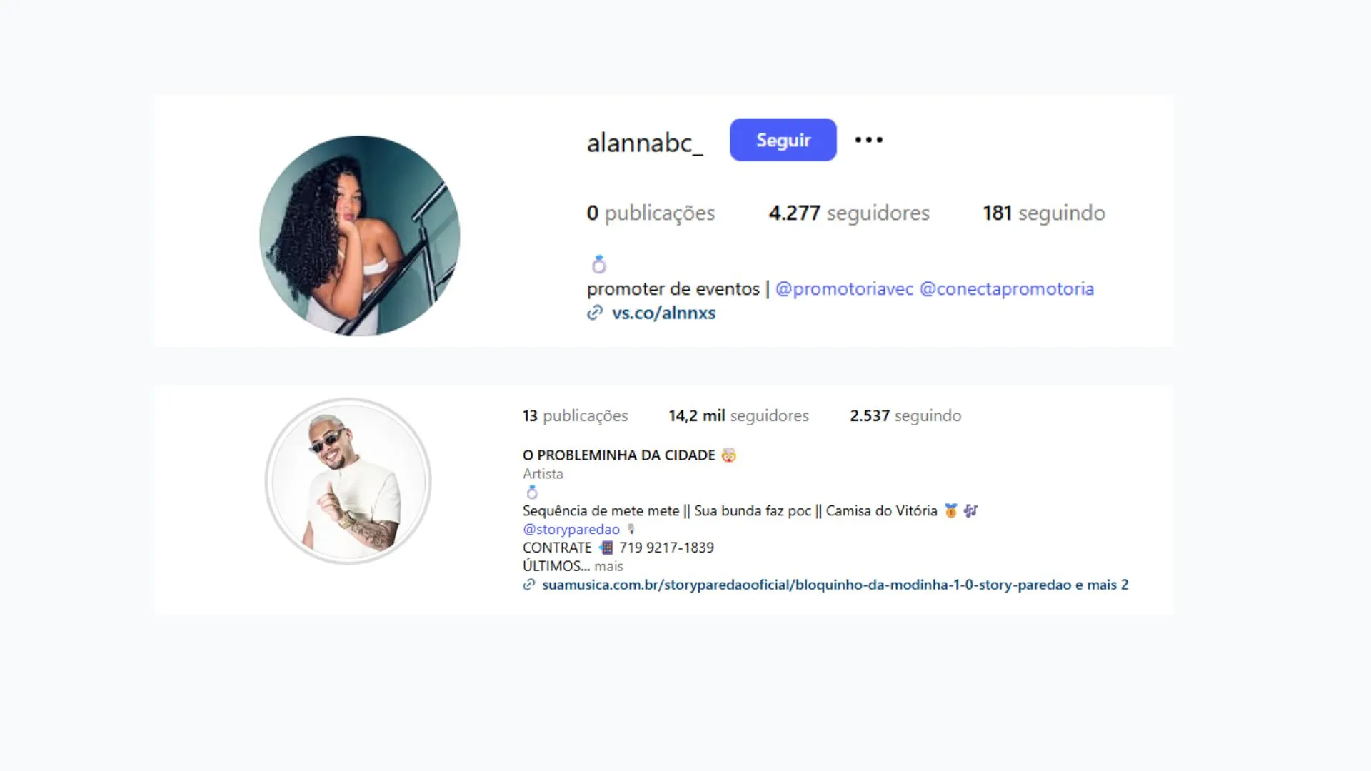 Alanna e Iago continuam demonstrando compromisso na biografia do Instagram