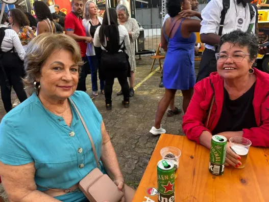 Thelma e Glória juntas no evento