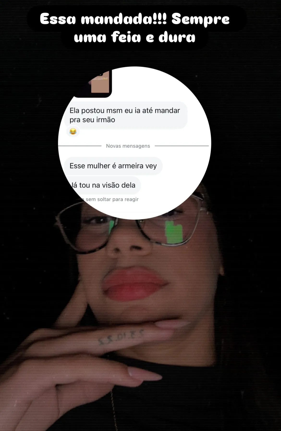 Imagem ilustrativa da imagem Blogueira de vídeos íntimos vazados dispara pra hater: “Feia e dura"