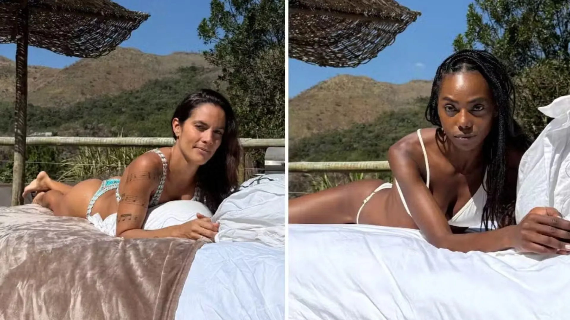 Ju Moraes e Jéssica Corés viajaram para o interior de São Paulo