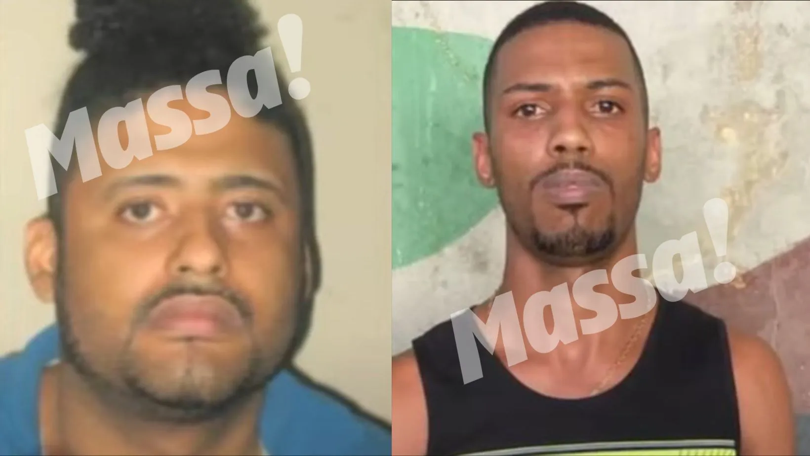 Davi dos Santos Ribeiro, vulgo Do Braço, (a esquerda) e Rivaldo Alves Silva, do CV, vulgo Trovão (a direita)