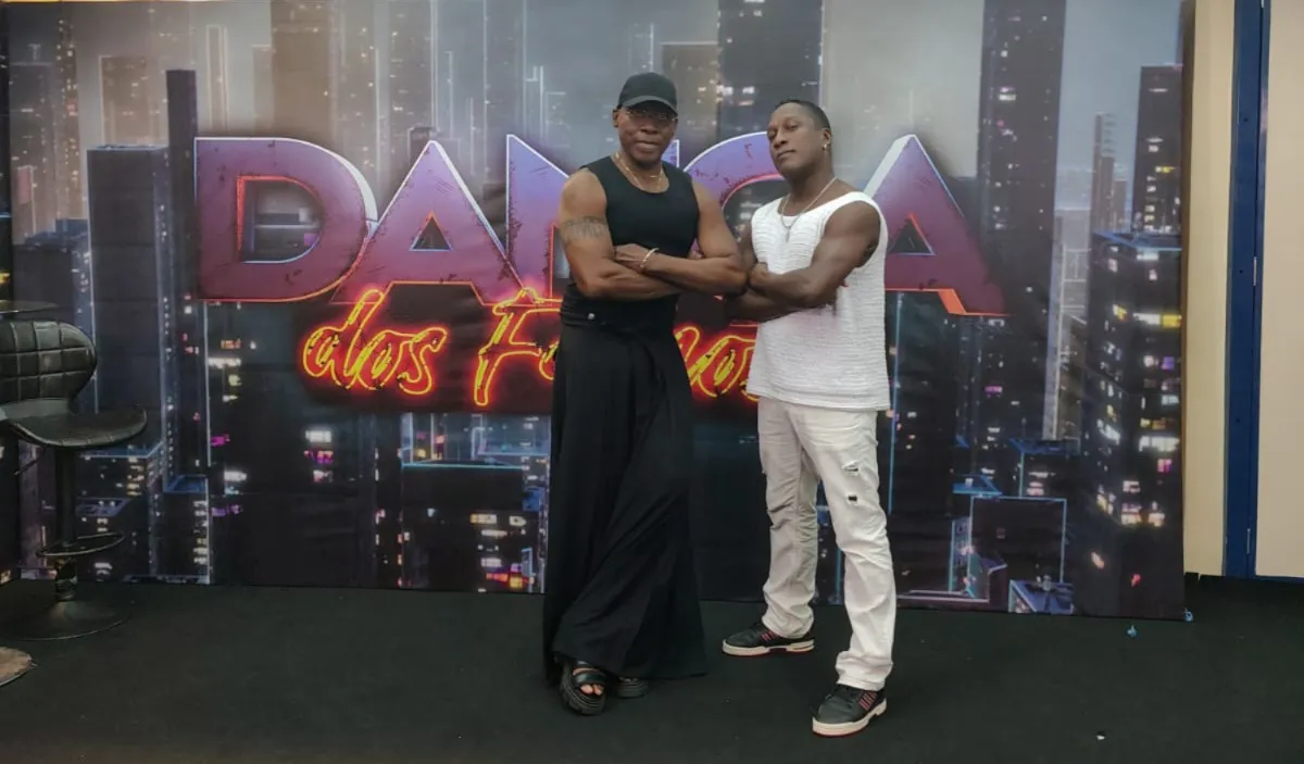 Dudé junto com o coreógrafo baiano Zebrinha