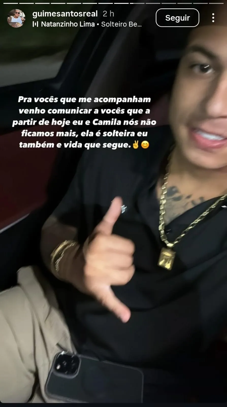 Imagem ilustrativa da imagem Em meio a treta com Cristian Bell, Camilinha perde ficante