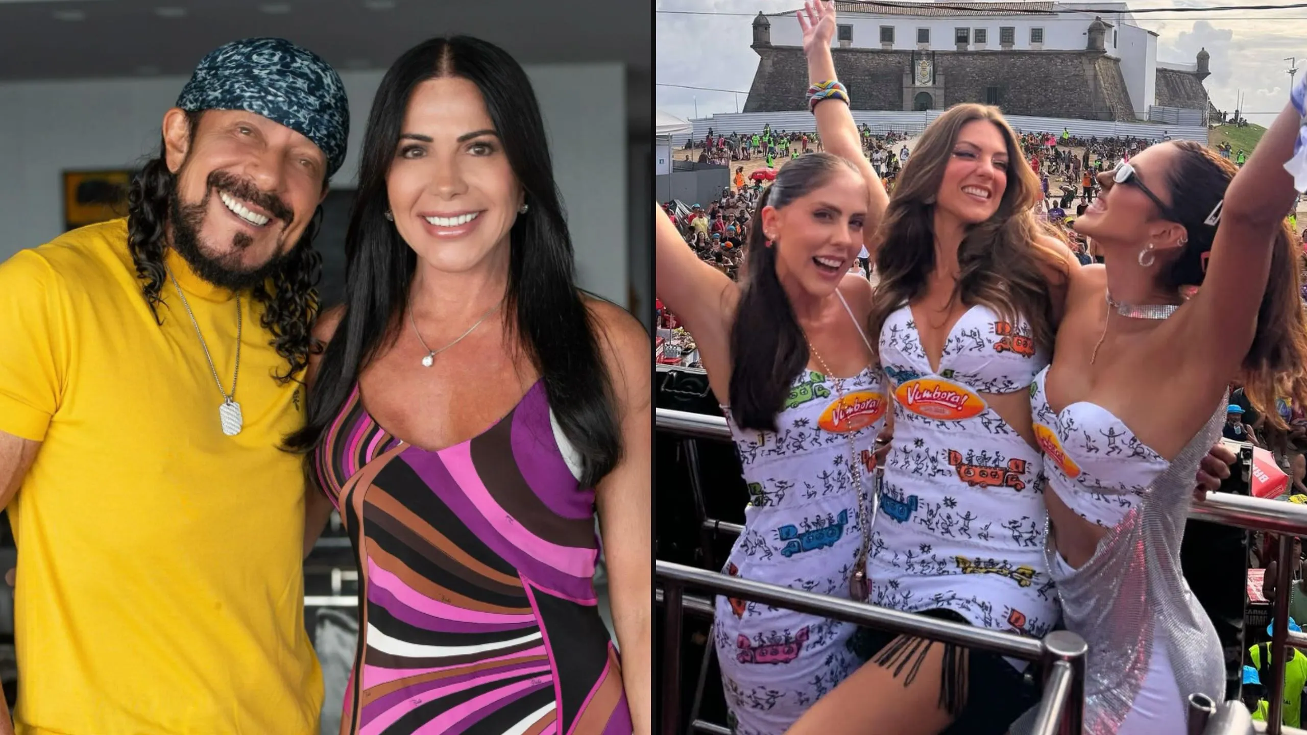 Everton Ribeiro e a esposa são vizinhos de Bell e Aninha Marques. A influenciadora é amiga das noras do ex-Chiclete com Banana.