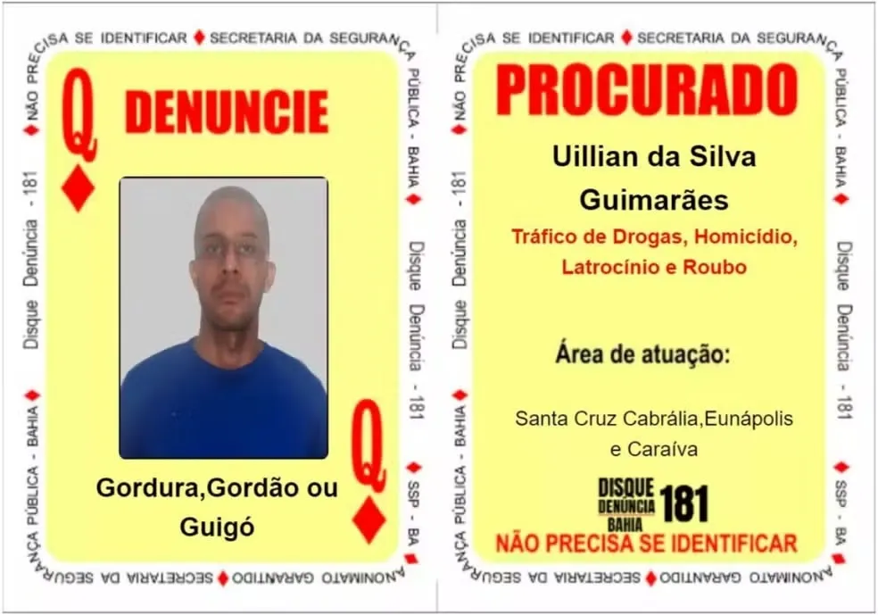 Uillian da Silva Guimarães, de vulgo 'Gordura', 'Gordão' ou 'Guigó'