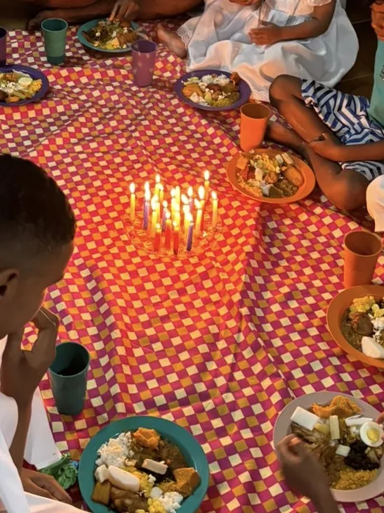 Mesa do caruru de sete meninos